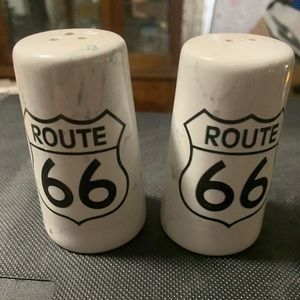 Route 66 salt and pepper shakers